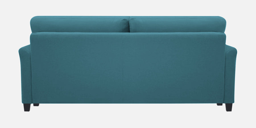 Daroo Velvet 3 Seater Sofa In Aqua Blue Colour - Febonic Living