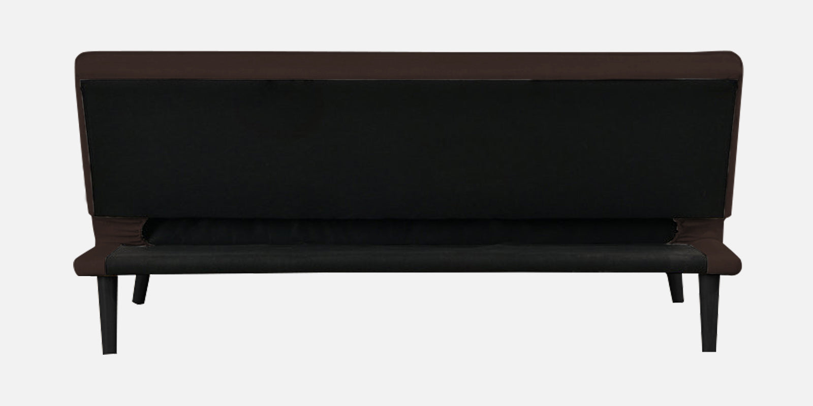 Toner Fabric Convertible Sofa Cum Bed In Coffee Brown Colour