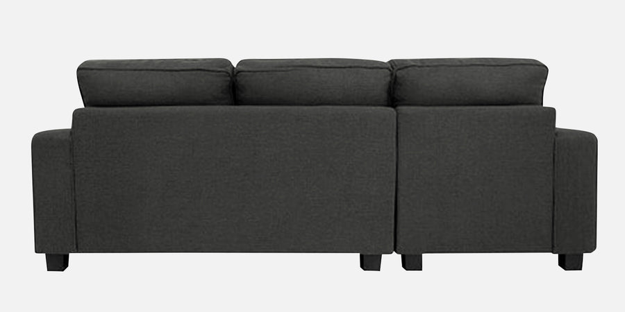 Ladybug Fabric Lhs Sectional Sofa 2 Lounger In Charcoal Grey Colour - Febonic Living