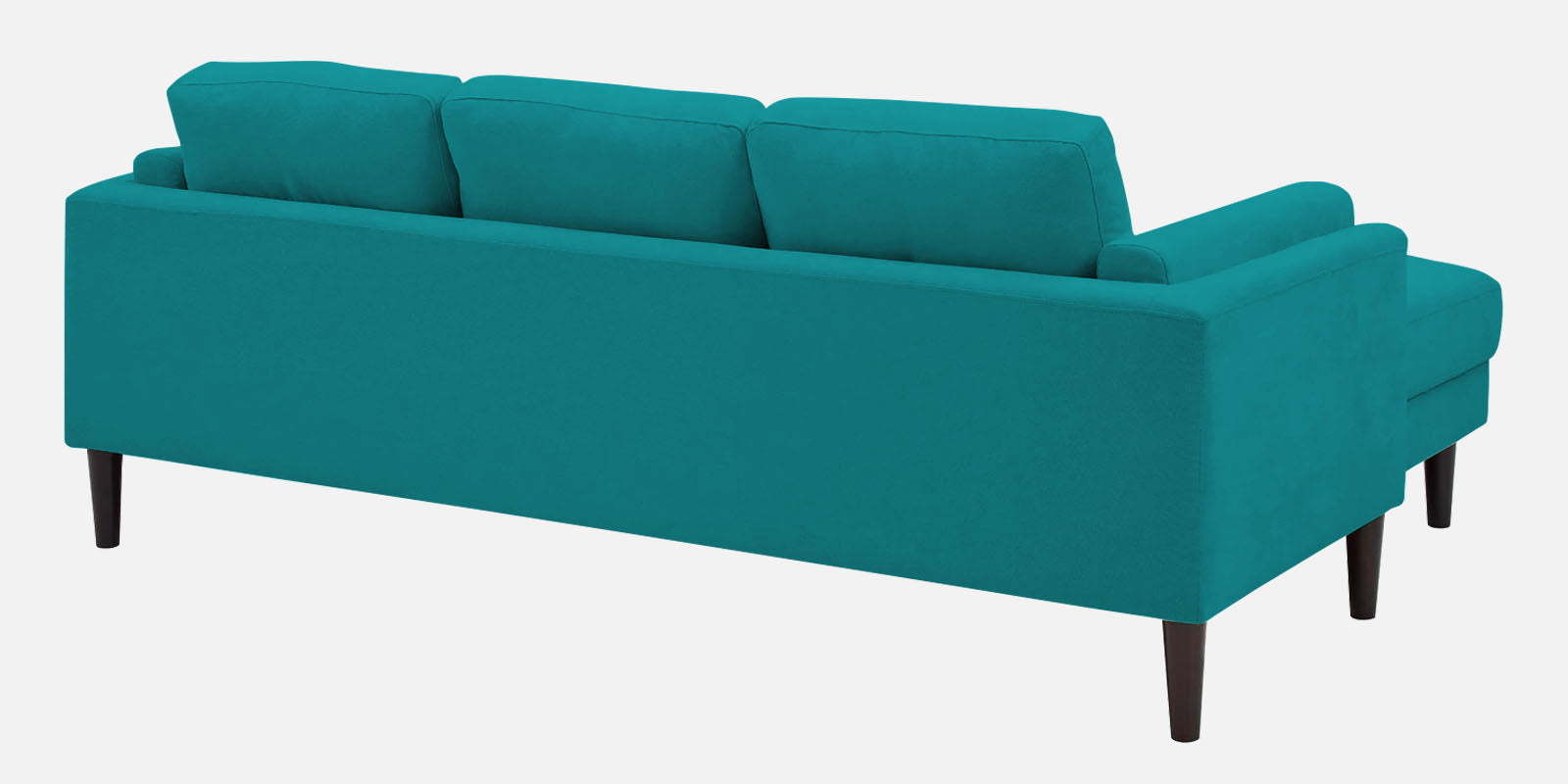 Creata Fabric RHS Sectional Sofa (2+Lounger) in Sea Green Colour by Febonic