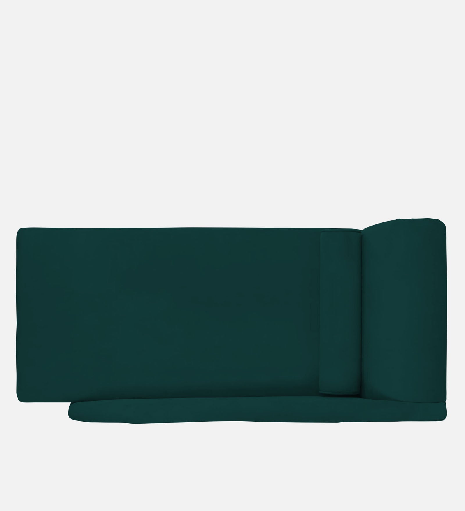 Rana Velvet LHS Chaise Lounger In Forest Green Colour