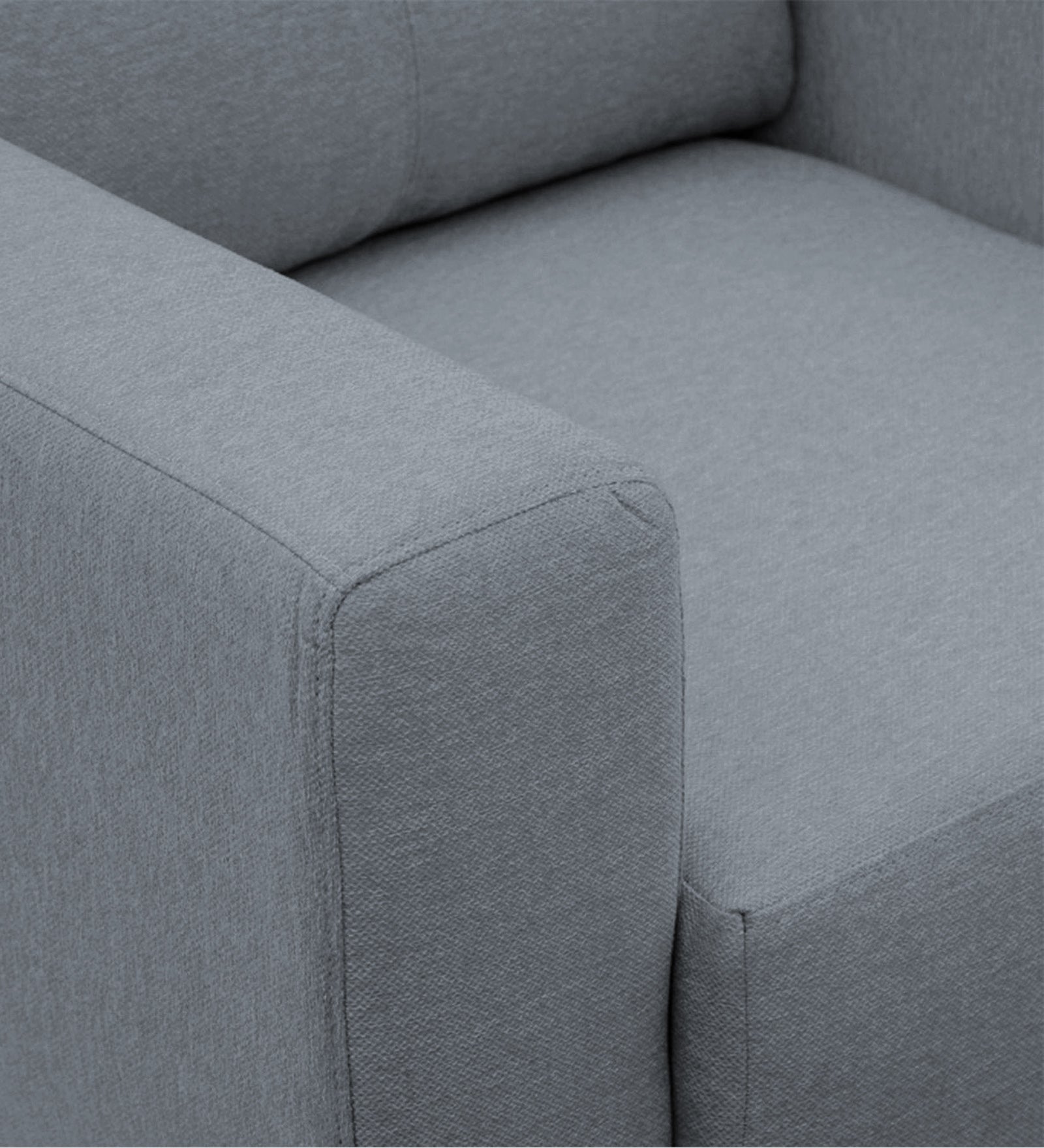 Honor Fabric 1  Seater Sofa In Winter Grey Colour - Febonic Living