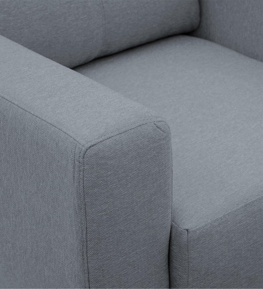 Honor Fabric 1 Seater Sofa In Winter Grey Colour - Febonic Living