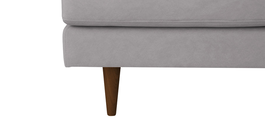 Motra Velvet 3 Seater Sofa In Concrete Grey Colour - Febonic Living