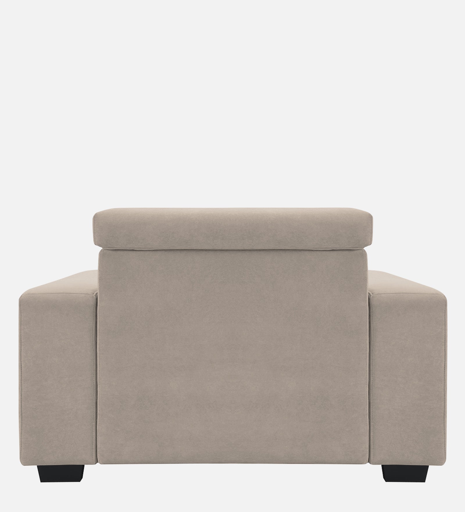 Hiro Fabric 1 Seater Sofa In Oat Beige Colour