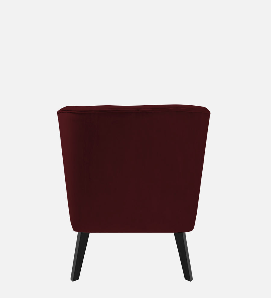 Flora Velvet Rhs Chaise Lounger In Blood Maroon Colour - Febonic Living