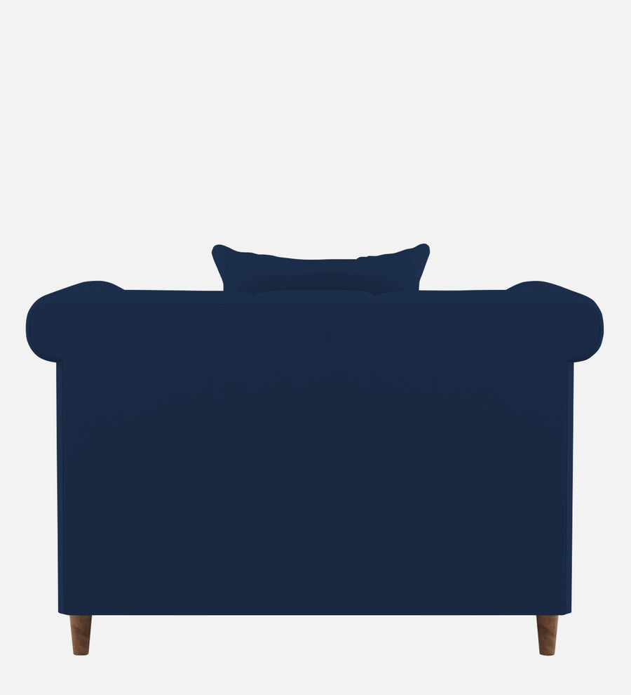 Rubi Velvet 1 Seater Sofa In Imperial Blue Colour - Febonic Living