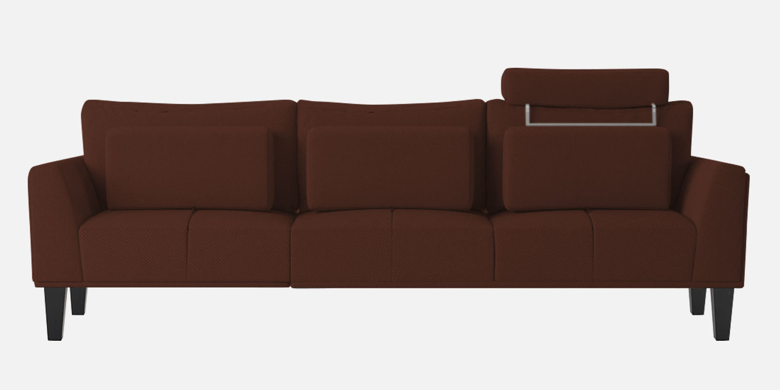 Como Fabric 3 Seater Sofa in Coffee Brown Colour