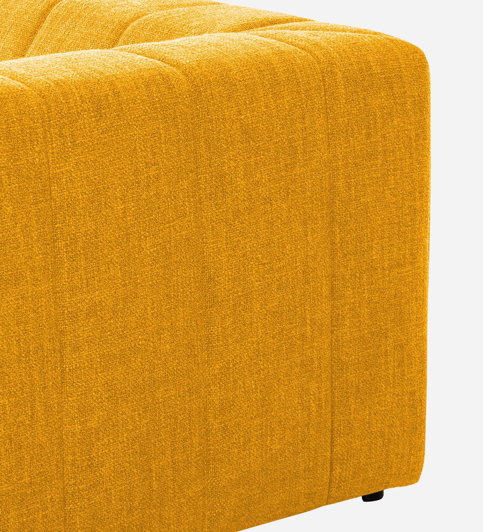 Lara Fabric 1 Seater Sofa in Bold Yellow Colour