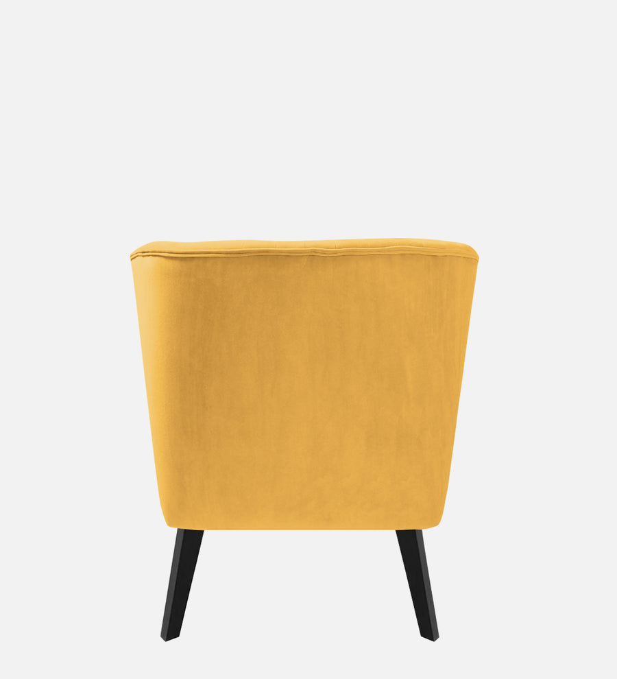 Flora Velvet Rhs Chaise Lounger In Turmeric Yellow Colour - Febonic Living