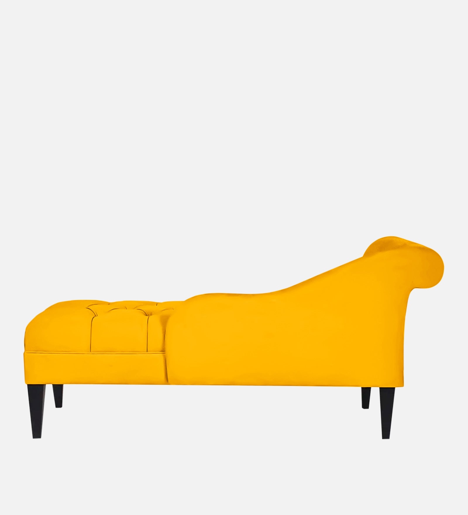 Adria Fabric RHS Chaise Lounger in Bold Yellow Colour