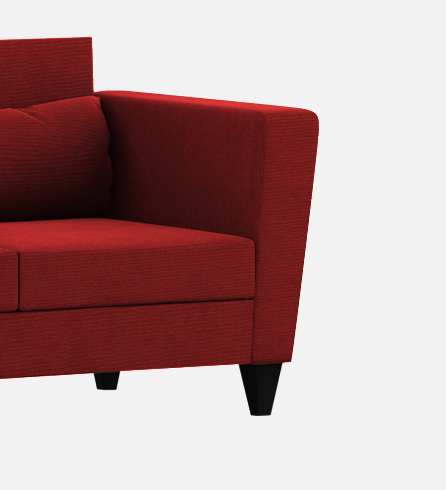 Tokyo Fabric 1 Seater Sofa In Blood Maroon Colour - Febonic Living