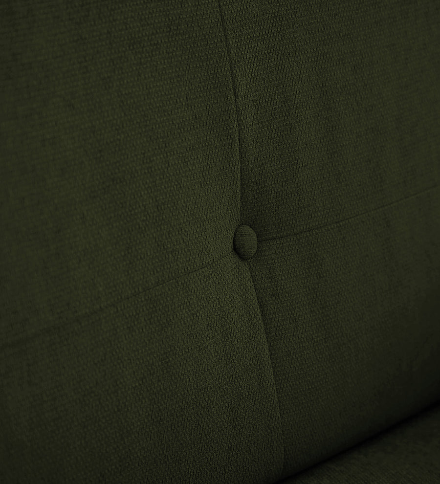 Noha Fabric 1 Seater Sofa In Olive Green Colour - Febonic Living