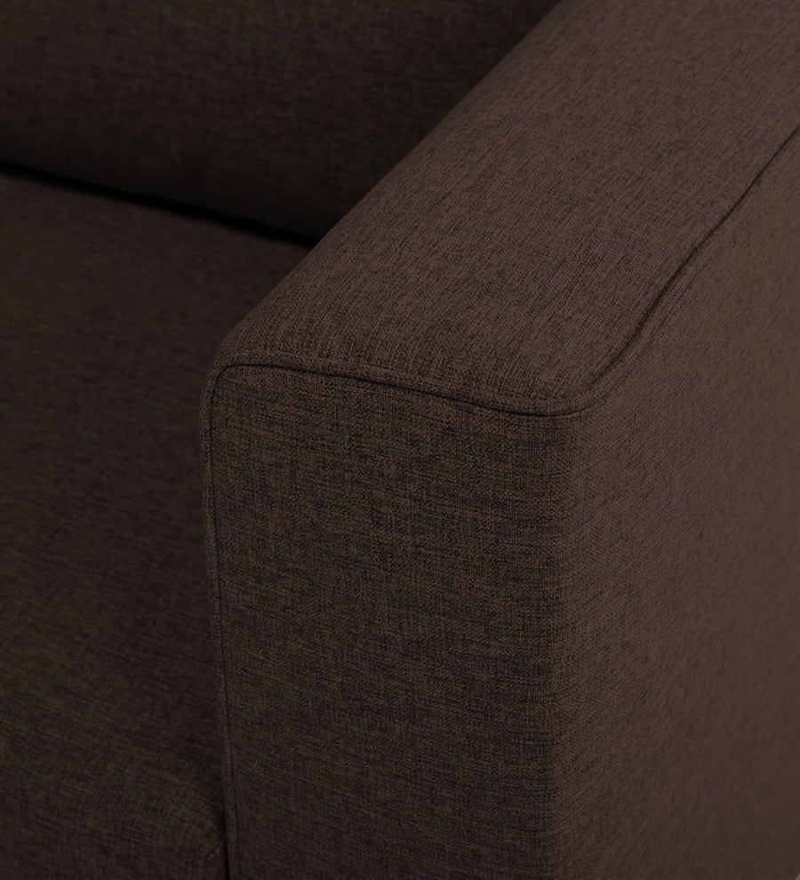Kenia Fabric 1 Seater Foldable Sofa Cum Bed In Coffee Brown Colour - Febonic Living