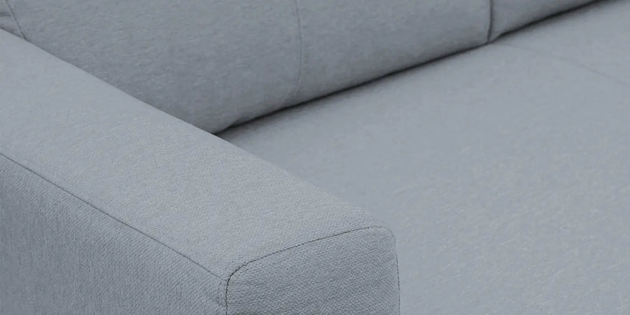 Burban Fabric 3 Seater Sofa In Winter Grey Colour - Febonic Living