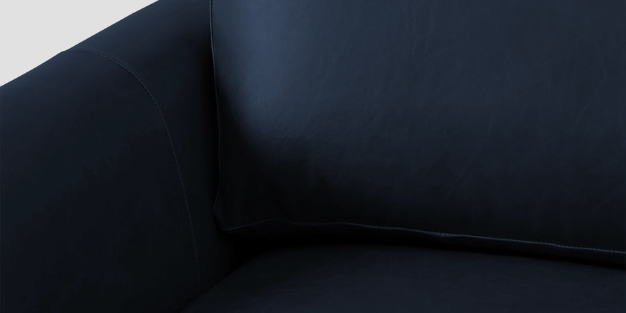Sterio Leatherette 2 Seater Sofa In Berry Blue Colour - Febonic Living