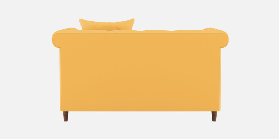Rubi Velvet 2 Seater Sofa In Turmeric Yellow Colour - Febonic Living