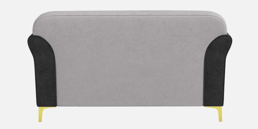 Jordan Velvet 2 Seater Sofa In Adam Black And Concreate Grey Colour - Febonic Living