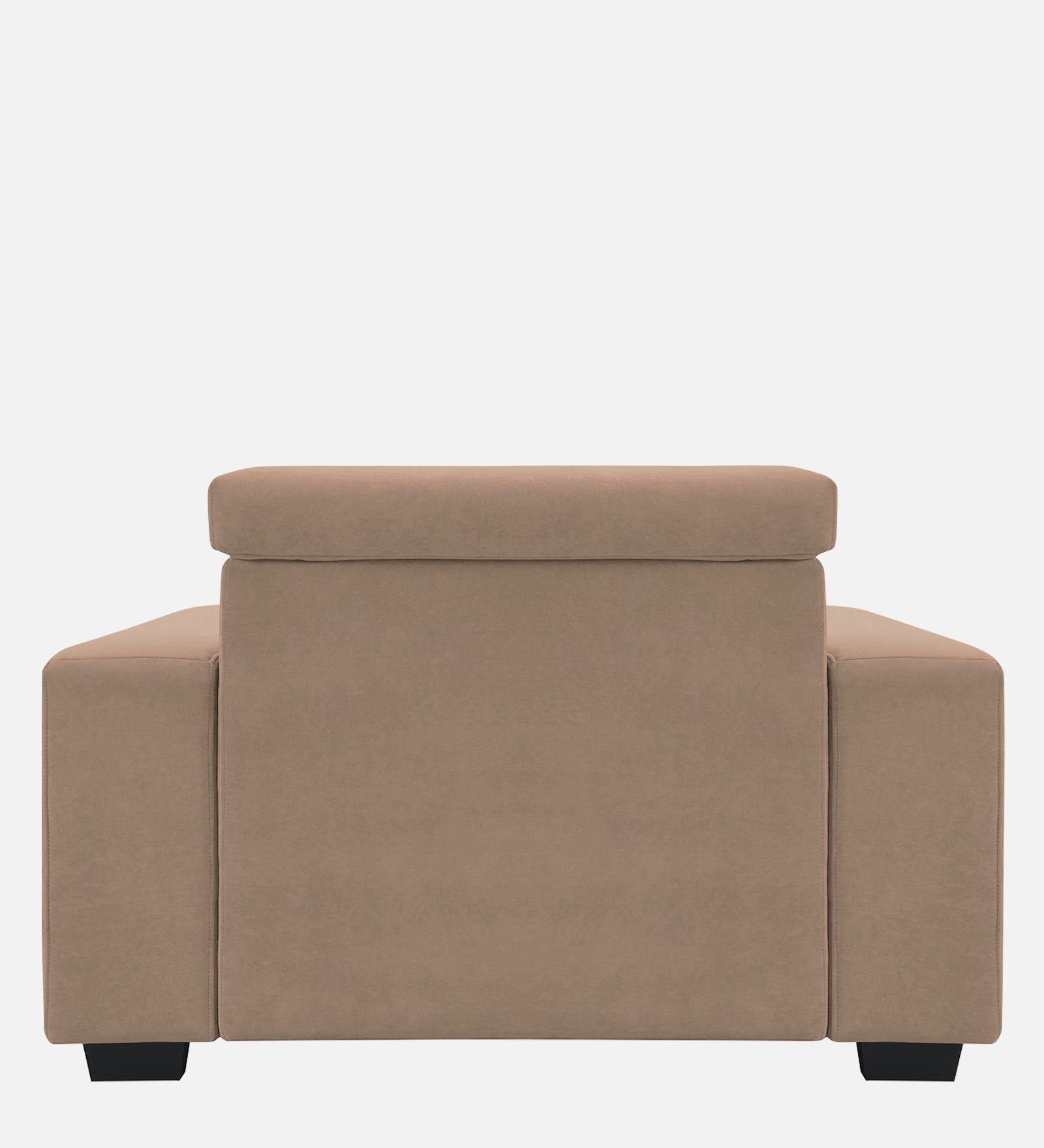 Hiro Fabric 1 Seater Sofa In  Wheat Beige Colour - Febonic Living
