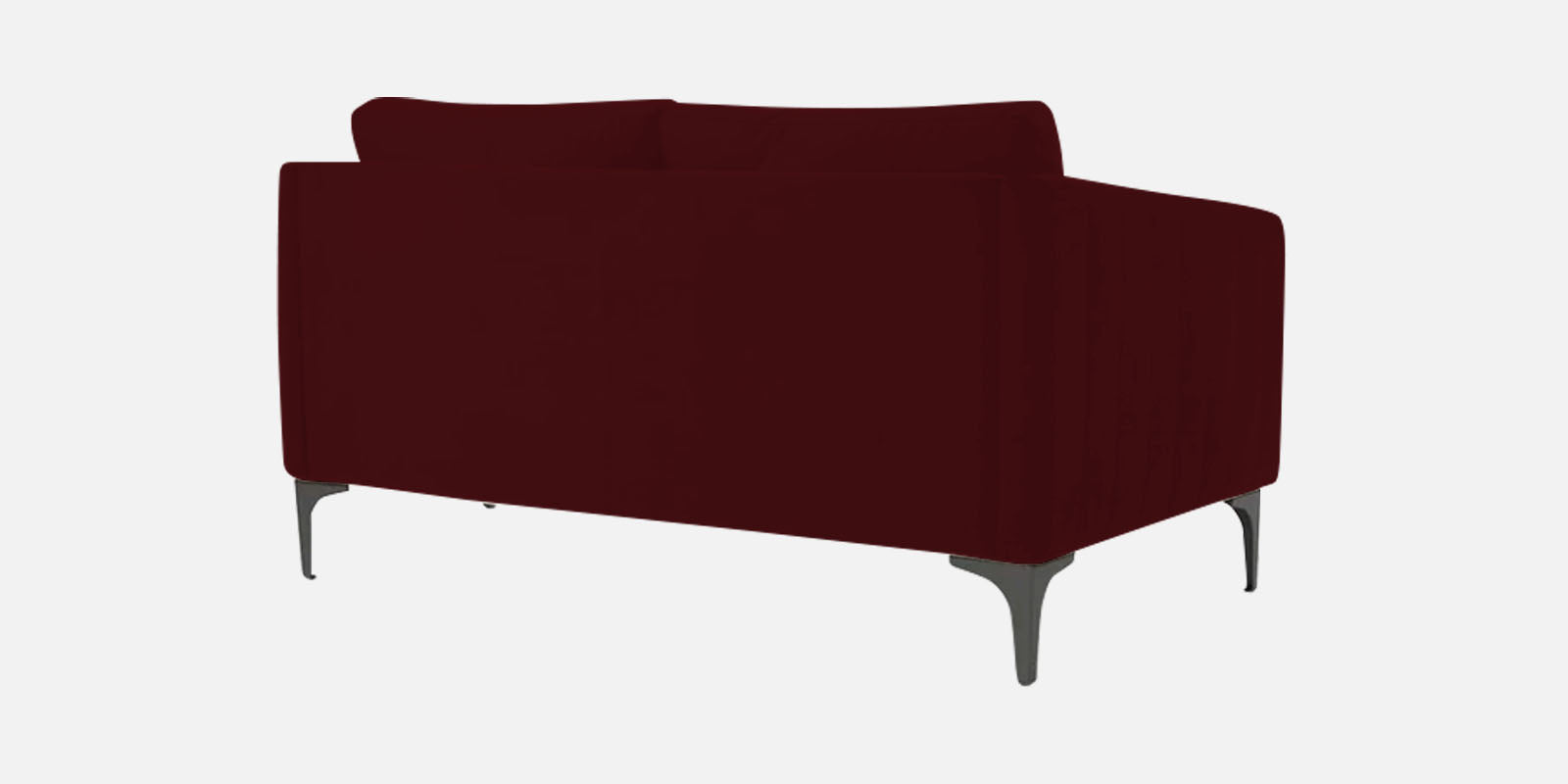 Haru Velvet 2 Seater Sofa in Dark Maroon Colour