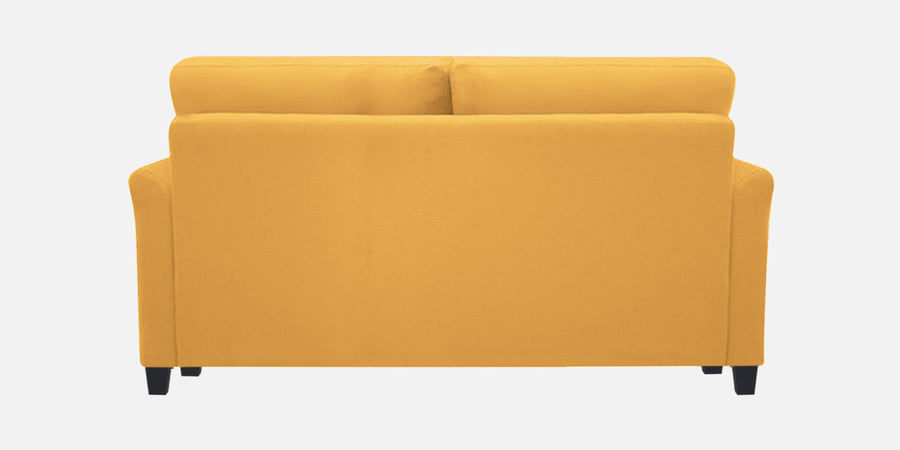 Daroo Velvet 2 Seater Sofa In Turmeric Yellow Colour - Febonic Living