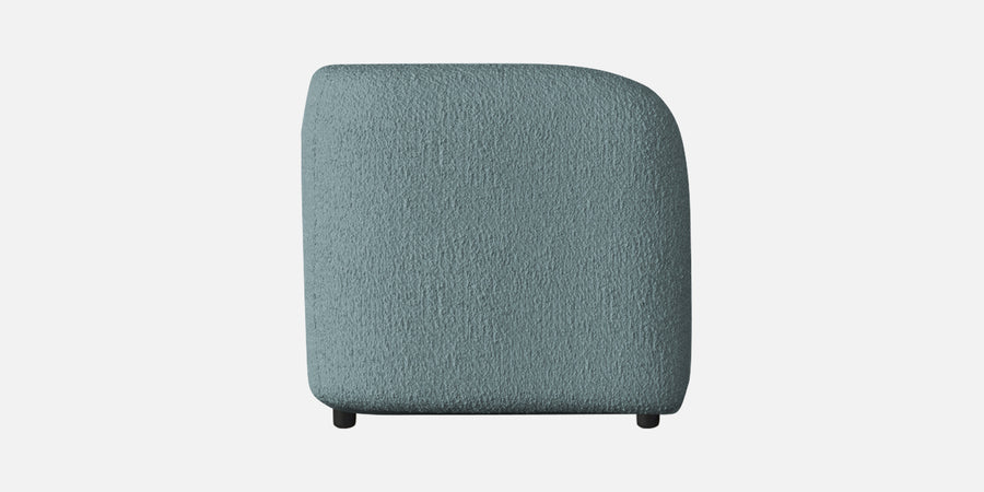 Corny Boucle Fabric 3 Seater Sofa In Stormy Blue Colour - Febonic Living