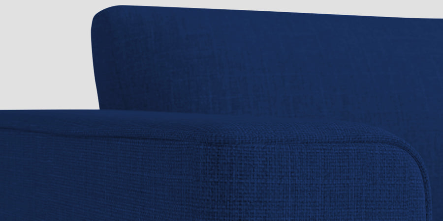 Kenia Fabric 3 Seater Foldable Sofa Cum Bed In Royal Blue Colour - Febonic Living