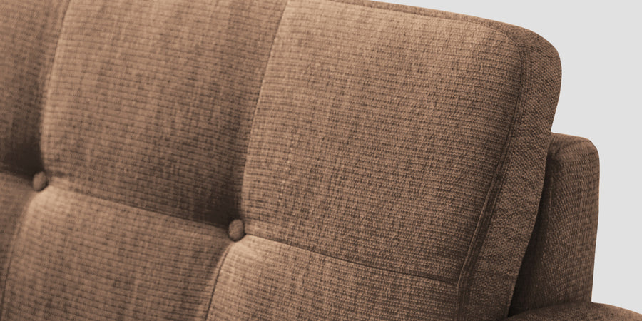 Noha Fabric 2 Seater Sofa In Cosmic Beige Colour - Febonic Living