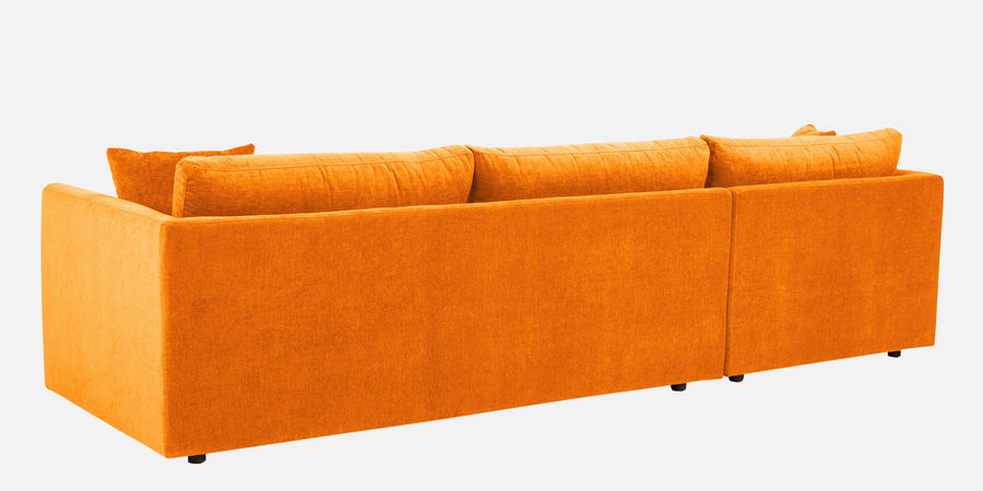 Northern Fabric Rhs Sectional Sofa 3 Lounger In Vivid Orange Colour - Febonic Living