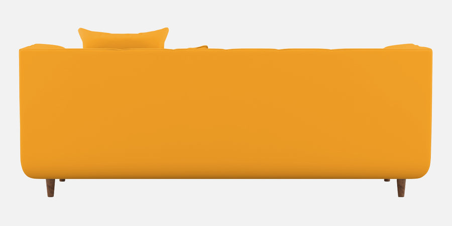 Sumo Velvet 3 Seater Sofa In Safforn Yellow Colour - Febonic Living