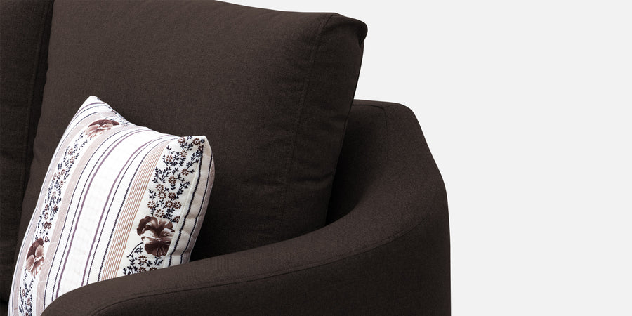 Kevin Fabric 2 Seater Sofa In Coffee Brown Colour - Febonic Living