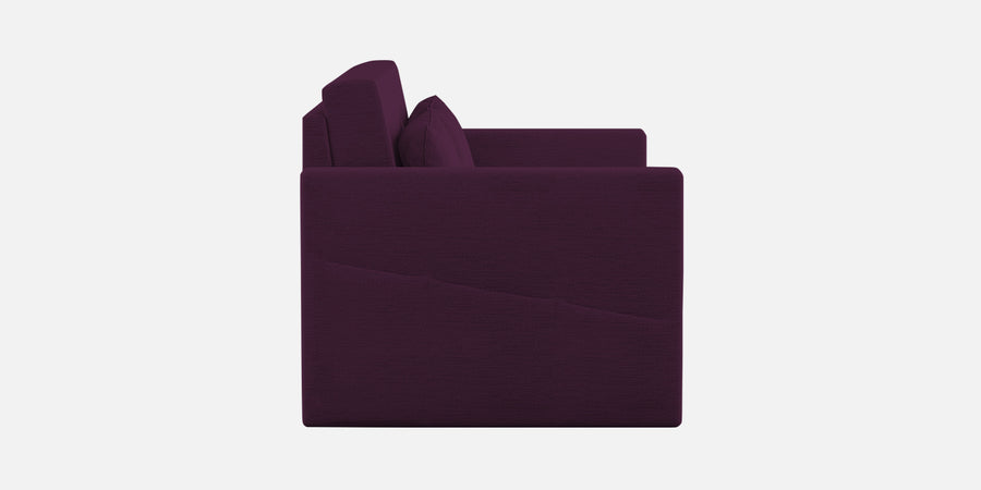 River Fabric 2 Seater Pull Out Sofa Cum Bed In Greek Purple Colour - Febonic Living