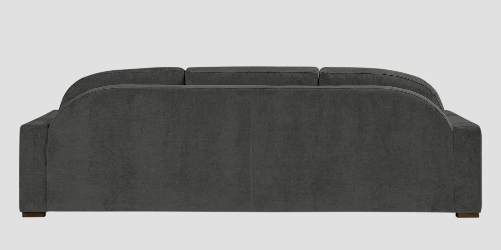 Dara Fabric 3 Seater Sofa In Charcoal Grey Colour