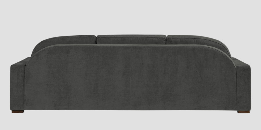 Dara Fabric 3 Seater Sofa In Charcoal Grey Colour - Febonic Living