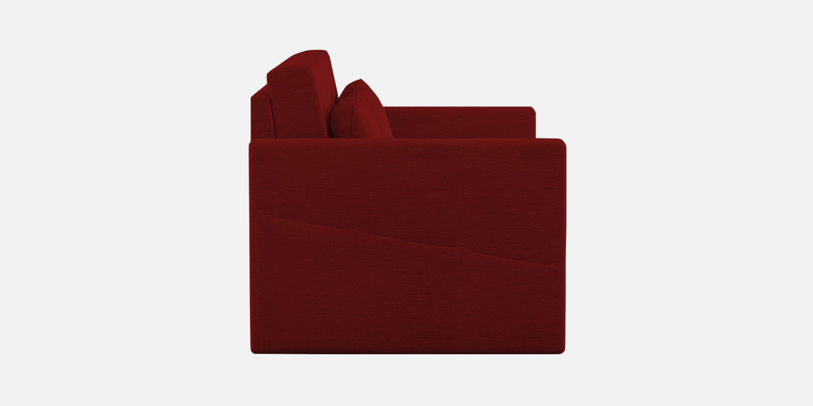 River Fabric 2 Seater Pull Out Sofa Cum Bed In Blood Maroon Colour