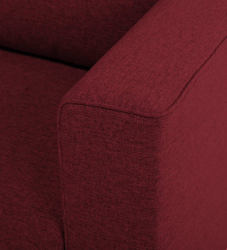Kenia Fabric 1 Seater Foldable Sofa Cum Bed In Blood Maroon Colour - Febonic Living