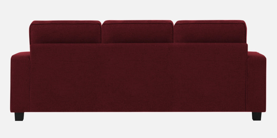 Ladybug Fabric 3 Seater Sofa In Blood Maroon Colour - Febonic Living