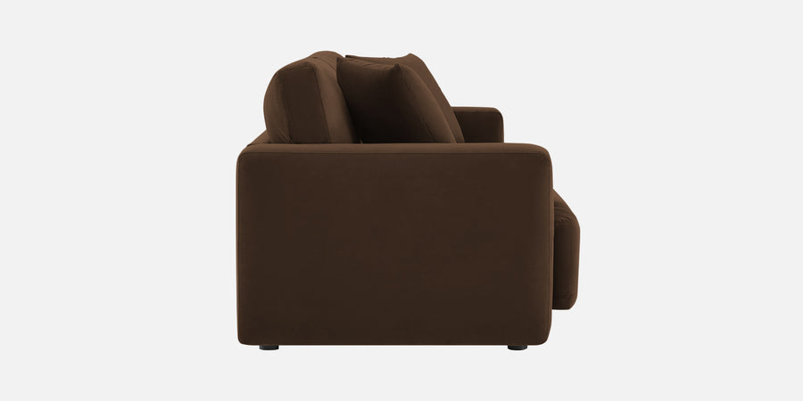 Kosta Velvet 3 Seater Sofa In Cholocate Brown Colour - Febonic Living