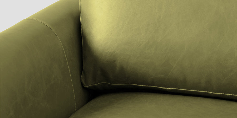 Sterio Leatherette 2 Seater Sofa In Spring Green Colour - Febonic Living
