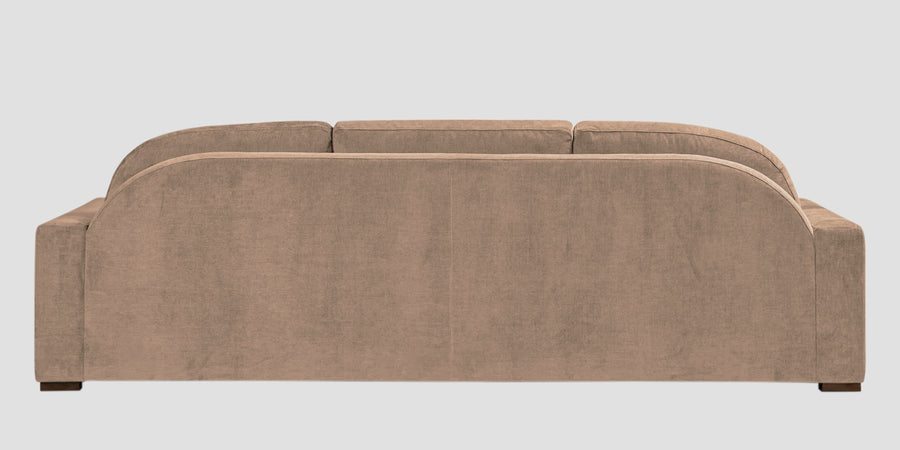 Dara Fabric 3 Seater Sofa In Cookie Beige Colour - Febonic Living