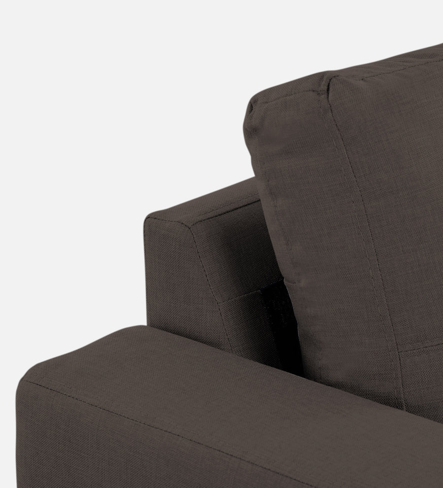 Perry Fabric 1 Seater Sofa In Caspa Brown Colour - Febonic Living