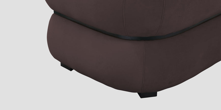 Kula Velvet 3 Seater Sofa In Mocha Brown Colour - Febonic Living
