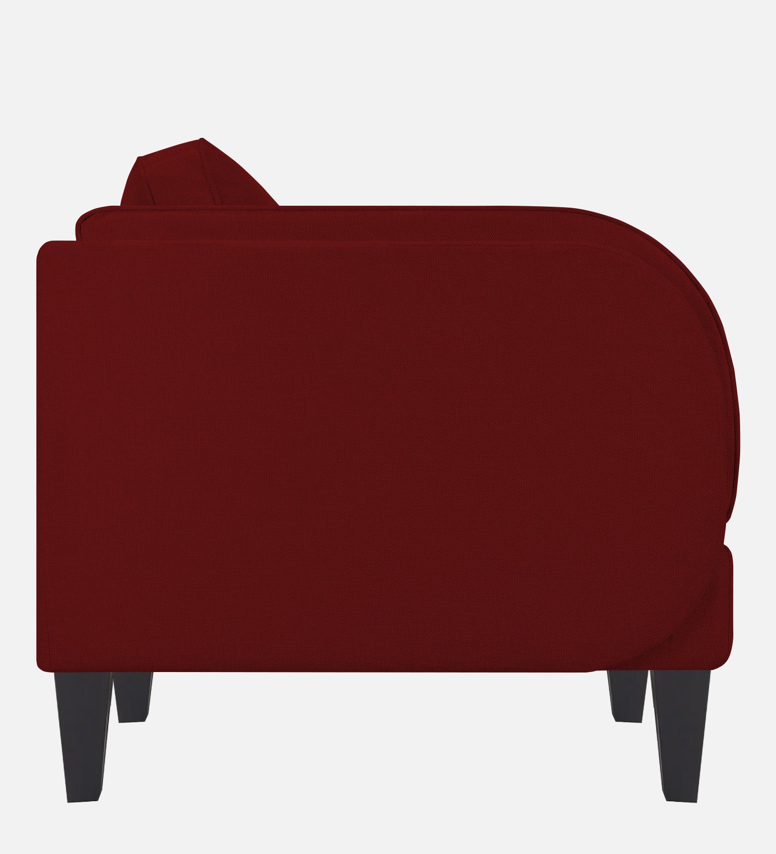 Siddy Fabric 1 Seater Sofa in Blood Maroon Colour