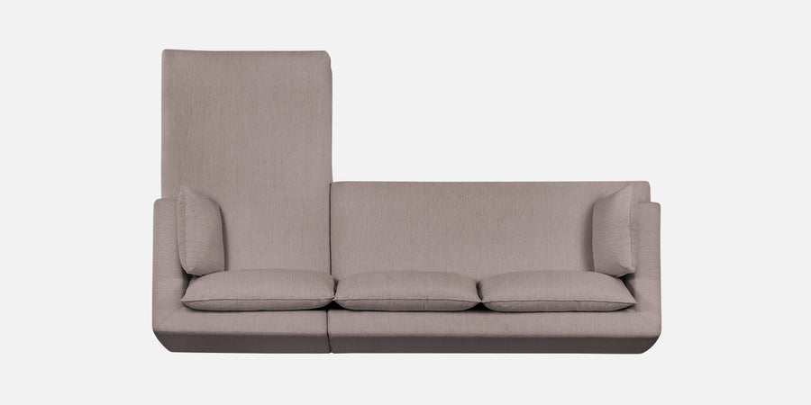 Ziggy Fabric Rhs Sectional Sofa 3 Lounger In Almond Beige Colour - Febonic Living