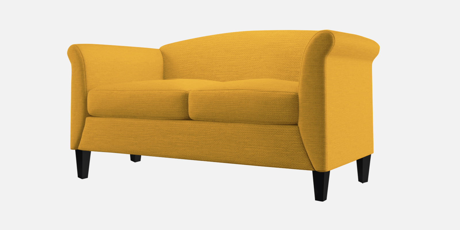 Kimber Fabric 2 Seater Sofa in Bold Yellow Colour