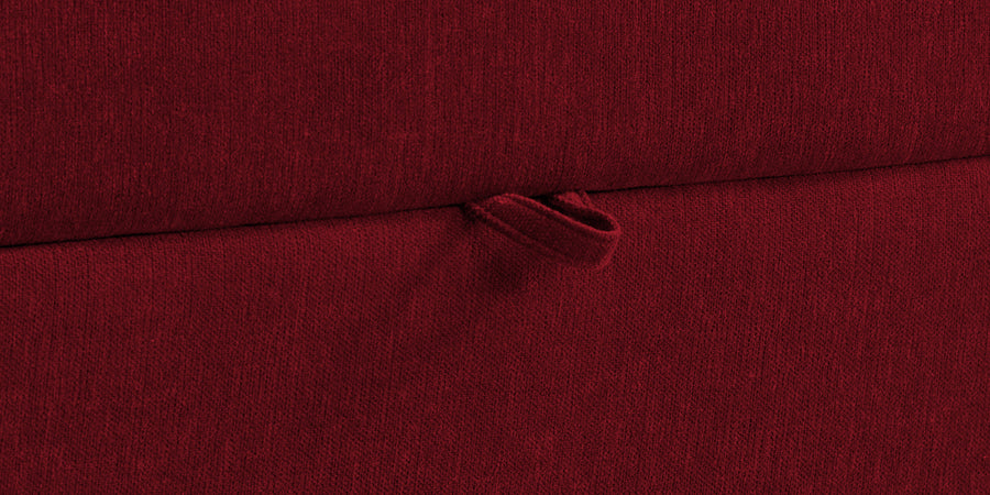 Kara Fabric 3 Seater Pull Out Sofa Cum Bed In Ruby Red Colour - Febonic Living