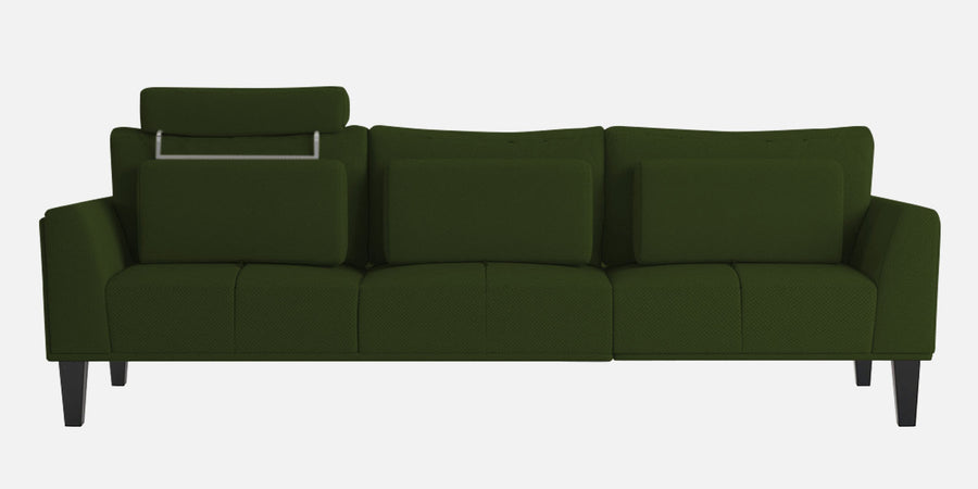 Como Fabric Rhs Sectional Sofa 3 Lounger In Light Green Colour - Febonic Living