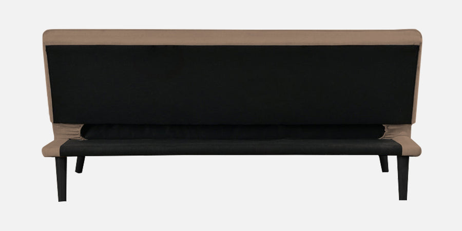 Toner Fabric 3 Seater Convertible Sofa Cum Bed In Cookie Beige Colour - Febonic Living