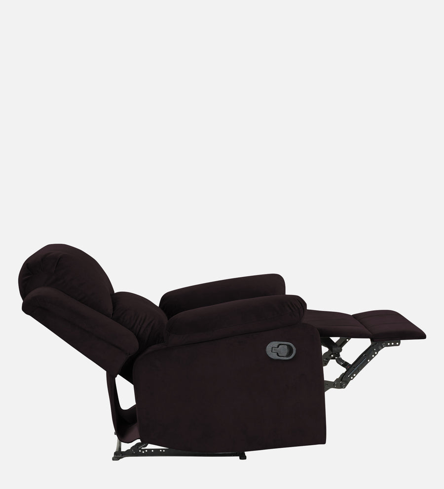 Henry Fabric 1 Seater Motorized Recliner In Cara Brown Colour - Febonic Living