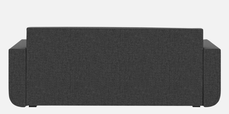 Ines Fabric 3 Seater Pull Out Sofa Cum Bed In Charcoal Grey Colour With Storage - Febonic Living